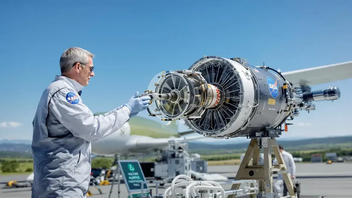 Een waterstof hybride motor getest door NASA zou eindelijk de uitstoot van vliegtuigen kunnen verminderen